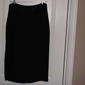 Black midi skirt sz 16